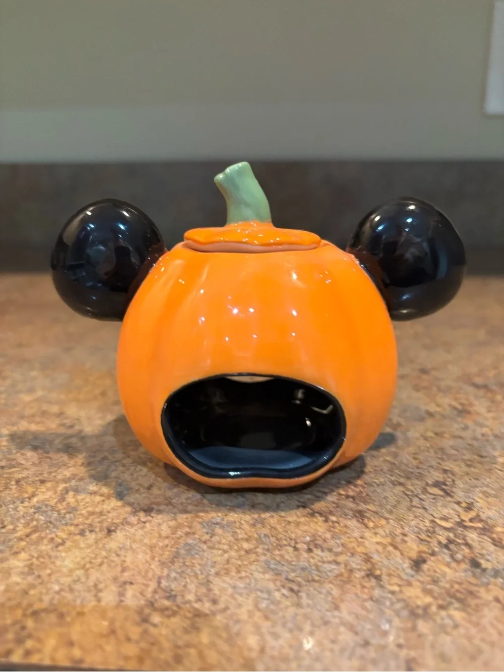 Small fall Halloween Mickey Mouse pumpkin votive home decor